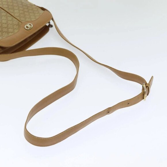 CELINE Macadam Canvas Shoulder Bag Beige Auth - Picture 7 of 16